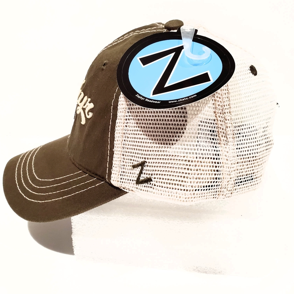 Zephyr Brand Custom Circle Z Gray Trucker Baseball Cap Hat Unisex OSFM NWT - Picture 5 of 12